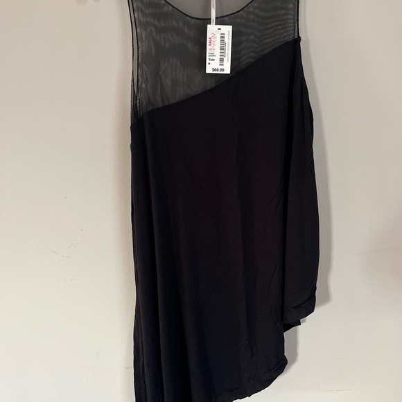 NWT Free People - Medium -Black/Sheer Top - Picture 2 of 8